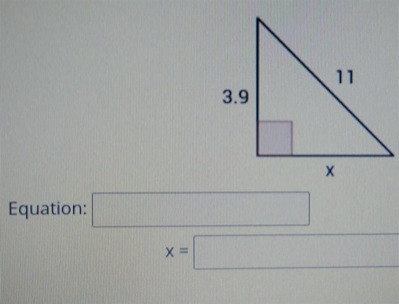 I need to find an equation with the pythagorean theorem. then I need to solve the-example-1