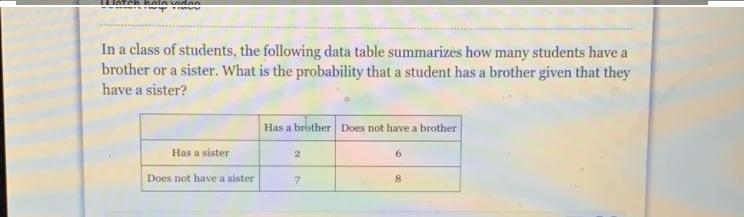 In a class of students, the following data table summarizes how many students have-example-1