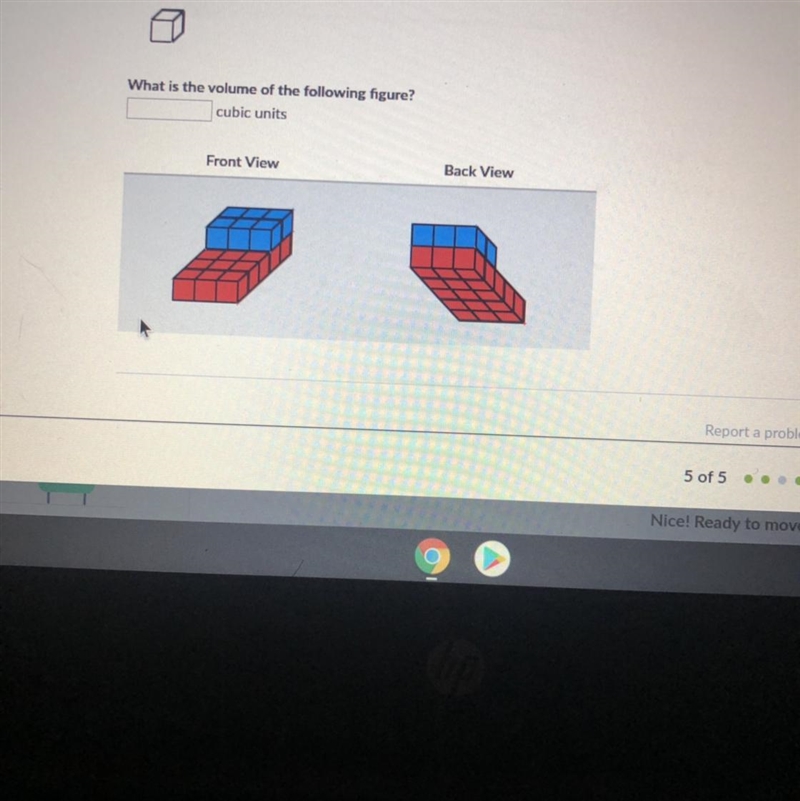 What is the volume of the following figure?-example-1