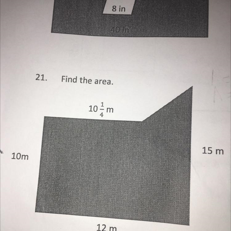 I need help finding the area I have a huge test tomorrow and I’m nervous.-example-1