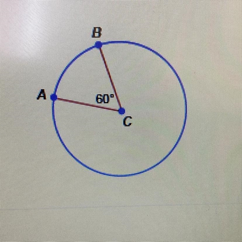 If the circumstances of the circle below is 72, what is the length of AB (the minor-example-1