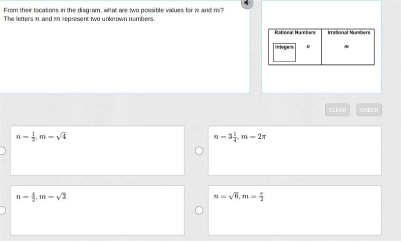 From their locations in the diagram, what are two possible values for n and m? The-example-1