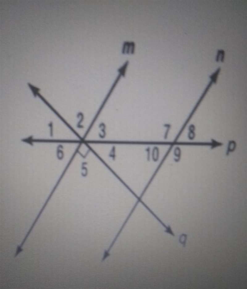 In the figure line m and line n are parallel. if m<3 =64 degrees:m<1 =m<4 =m-example-1