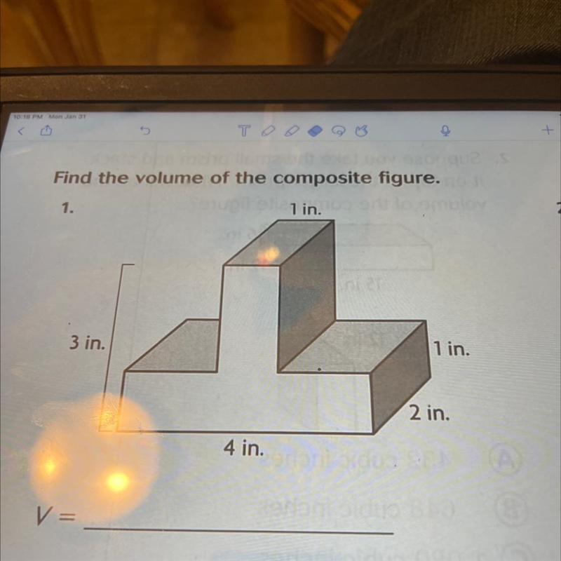 3 in. 1 in. 2 in. 4 in.-example-1