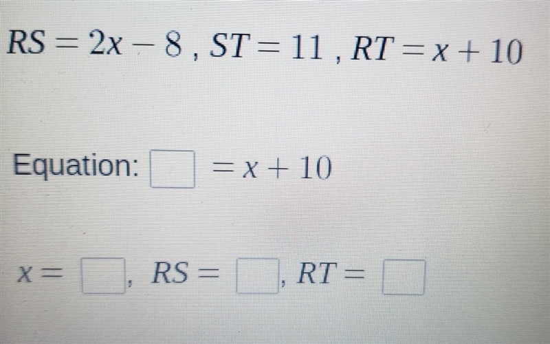 Use the following information to write an equation in terms of x. Then solve the equation-example-1