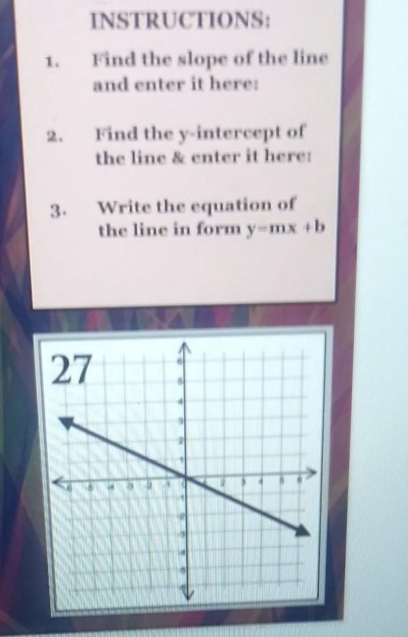 INSTRUCTIONS: ne line n=-2/3 Find the slope of the line and enter it here: pt of Find-example-1