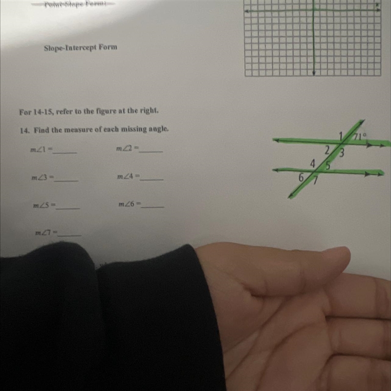 Find the measure of each missing angle-example-1