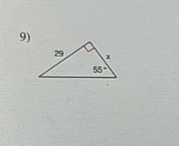 Solving right triangle find the missing side. round to the nearest tenth number 9-example-1