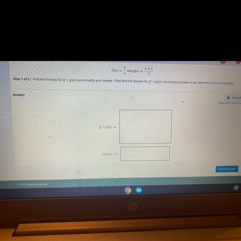 Find the formula and simplify your answer then find the domain round your answer to-example-1