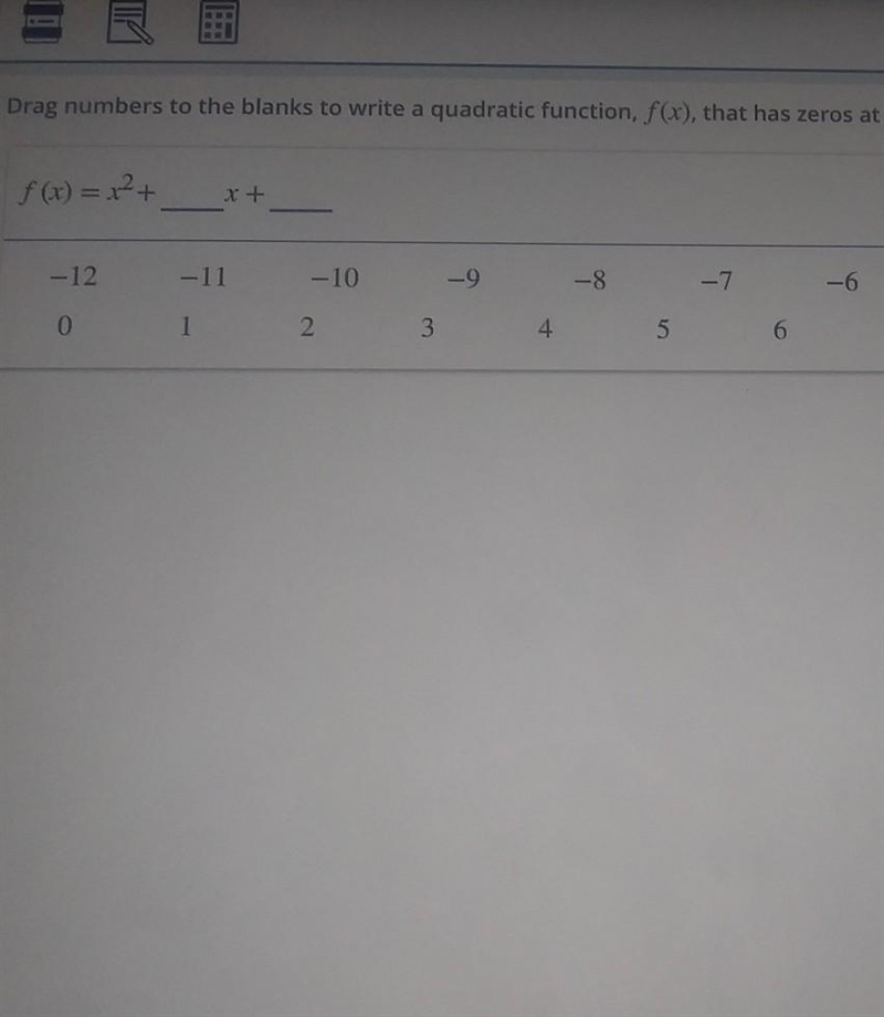 Ths rest of the answers that cut off are: -5, 8, -4, 9, -3, -2, -1 ,10 ,11 ,12 Please-example-1