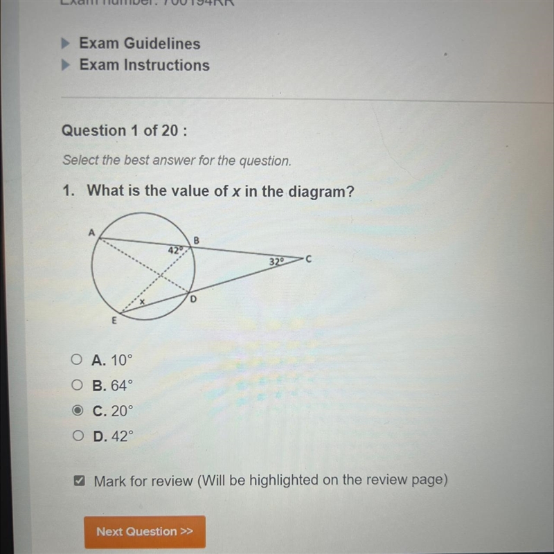 What is the value of x in the diagram?-example-1