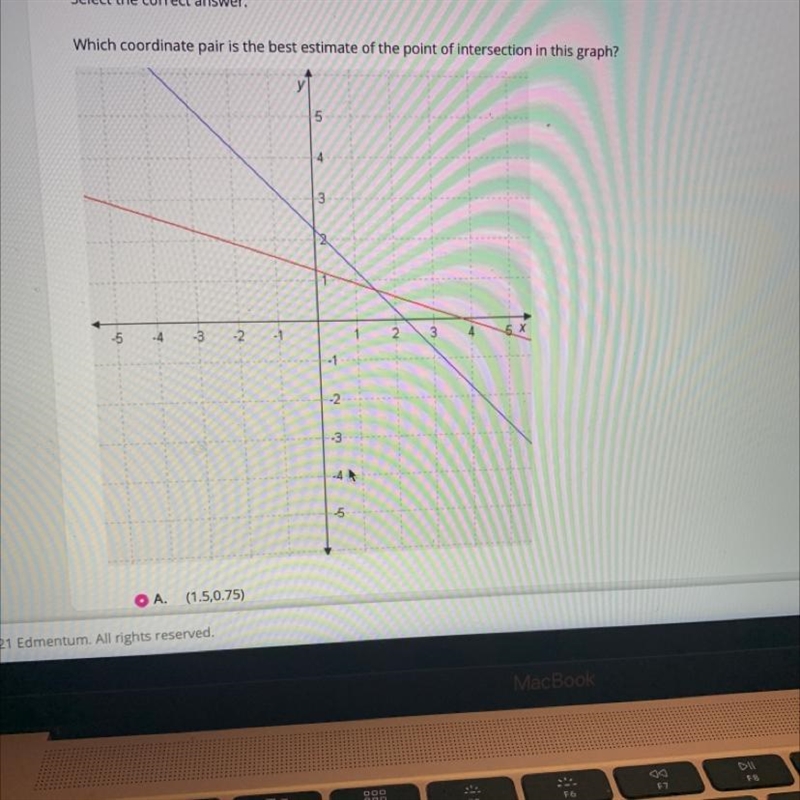 Select the correct answer.Which coordinate pair is the best estimate of the point-example-1