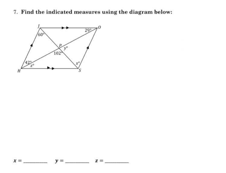 Please help!!! Find the indicated measures using the diagram below-example-1