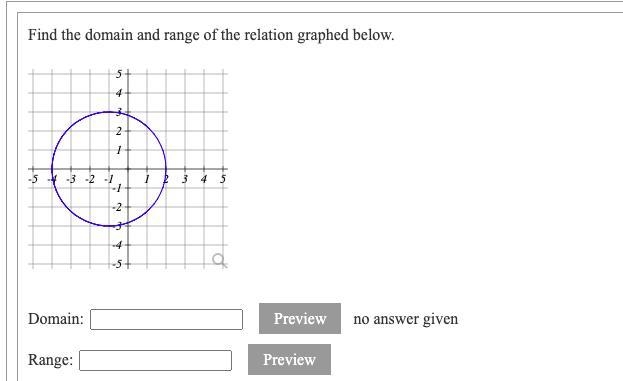 Find the domain and range of the relation graphed below.-example-1