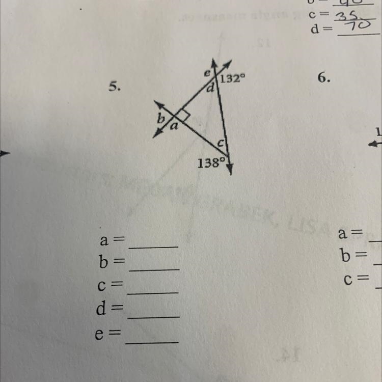 Find the measure of all missing angles.-example-1