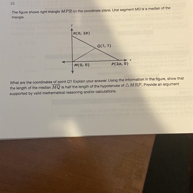 What are the coordinates of point Q? Explain your answer. Using the information in-example-1