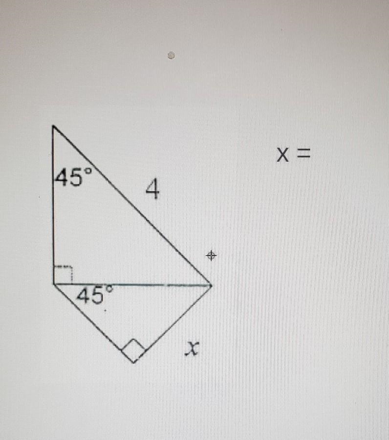 Solve for the missing side lenghts. leave answer in simplest radical form *Special-example-1