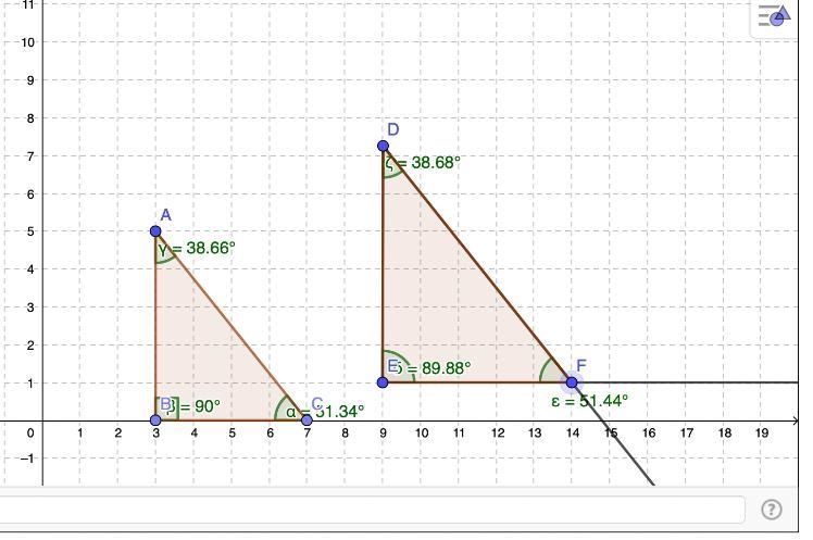 Part DHow do the angles of ∆DEF compare with those in the original triangle? In particular-example-2