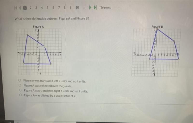 What is the relationship between Figure A and Figure B? -Figure A was translated left-example-1