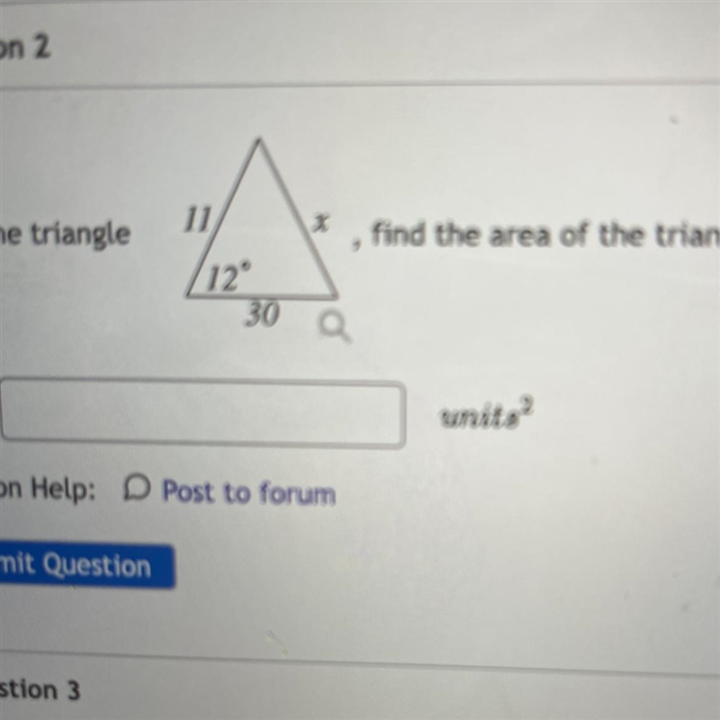 Please help Find the area of the trianglePlease round answer to 4 decimal places-example-1