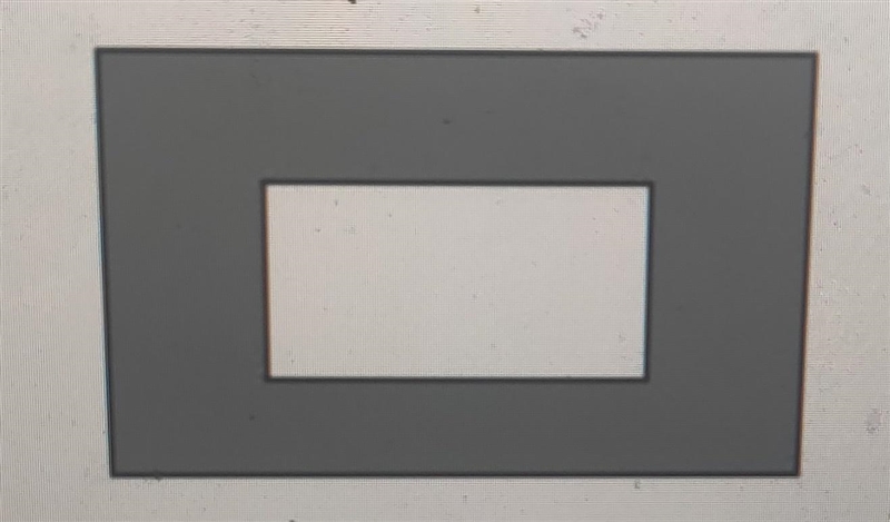 In the figure shown below the dimension of the larger rectangle are 8 inches by 5 inches-example-1