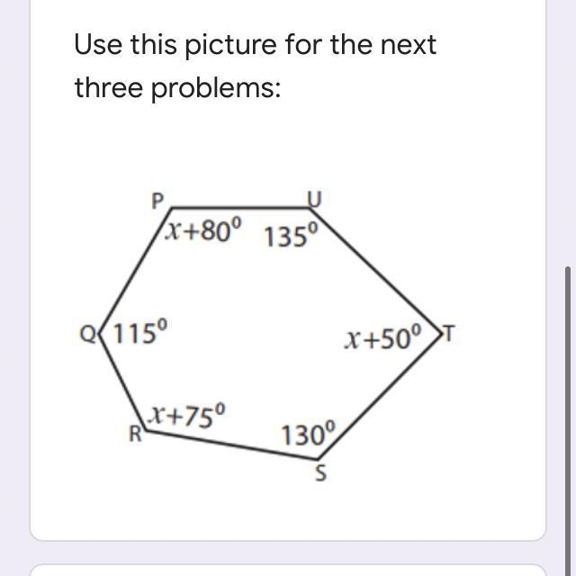 What is the total sum of the interior degree of this polygon?What is the value of-example-1