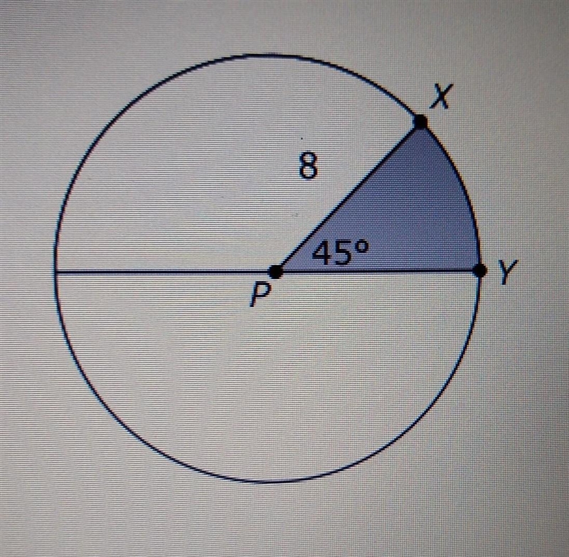 A circle is shown below.What is the area of the unshaded sector?A. 2pi square unitsB-example-1