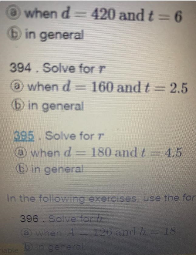 Solve for r. Use the formula: d = rtWhen d=160 and t=2.5-example-1