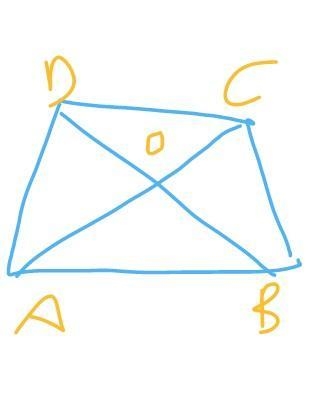 In the given figure ABCD is a trapezoid quadrilateral in quadrilateral AB || DC if-example-1