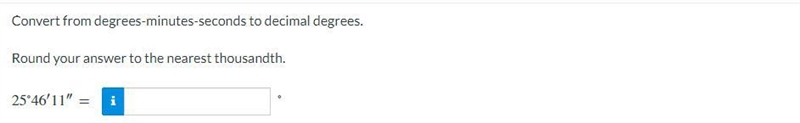 Convert from degrees-minutes-seconds to decimal degrees.Round your answer to the nearest-example-1