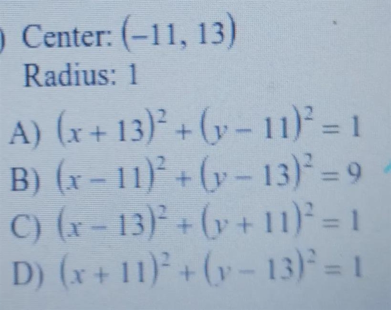 Use the information provided to write the standard form equation.-example-1