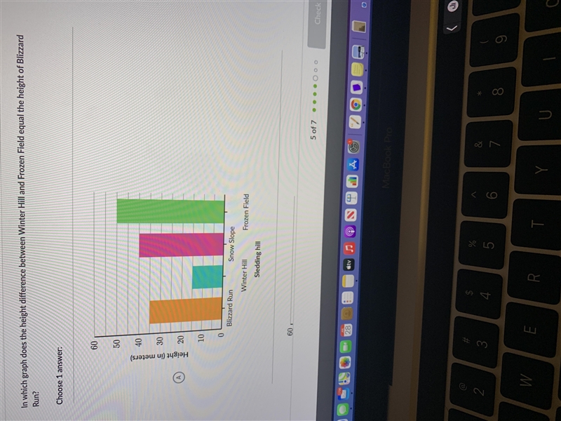 In which graph does the height difference between Winter Hill and Frozen Field equal-example-1