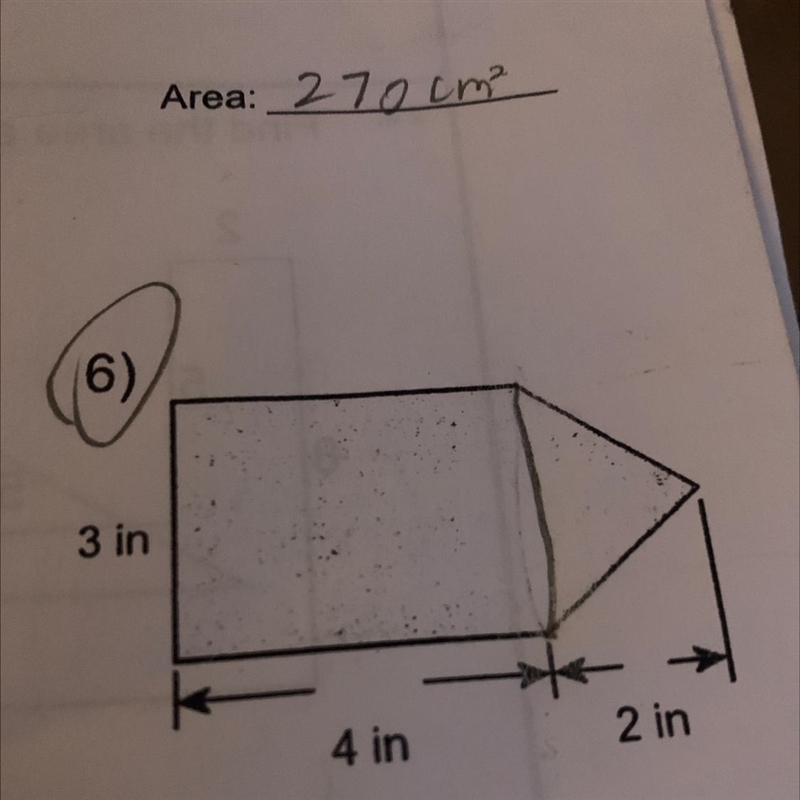 3 in 4 in 2 in What is the area of the shape?-example-1