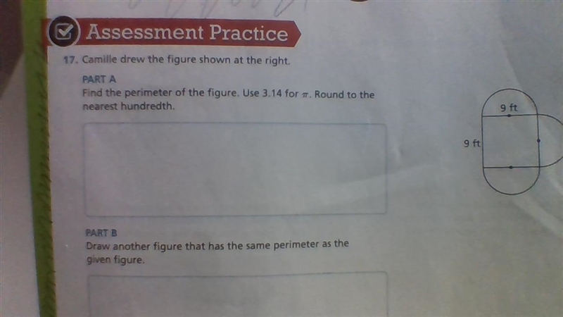 Whats the perimeter of the figure square with 3 semi circles? rounded to the nearest-example-1