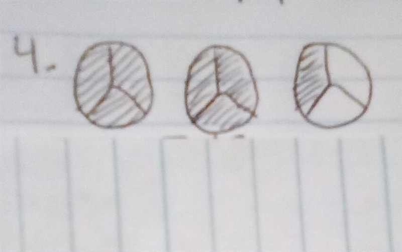 Write a improper fraction and a mixed number for the shaded portion. ​-example-1