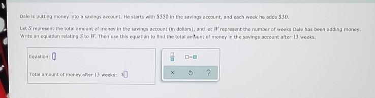 Please help me find the equation of the problem and the total amount of the problem-example-1