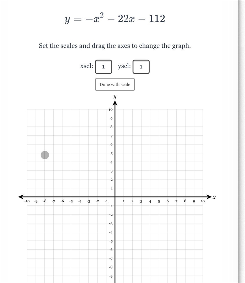 What would I set the scales to also what would be the vertex,roots , and two other-example-1