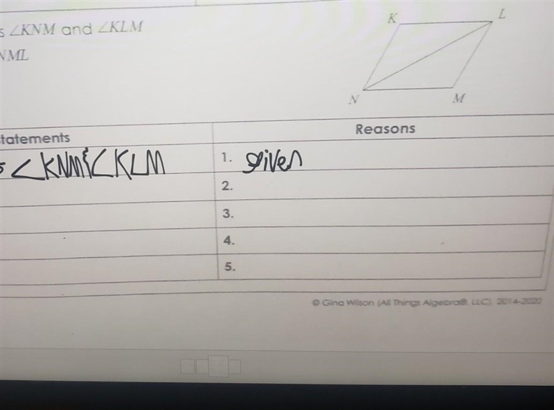 I am supposed to give the reasons why these triangles are equal.-example-1