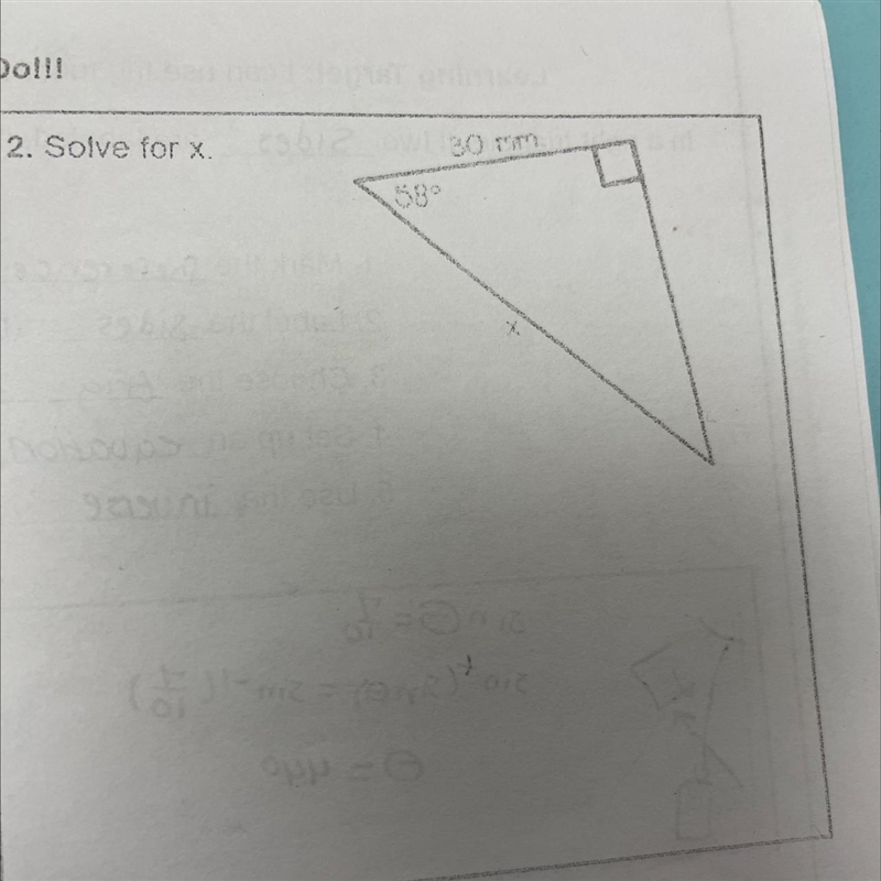 This is missing sides and Angles of Right Triangles can anybody help me?-example-1