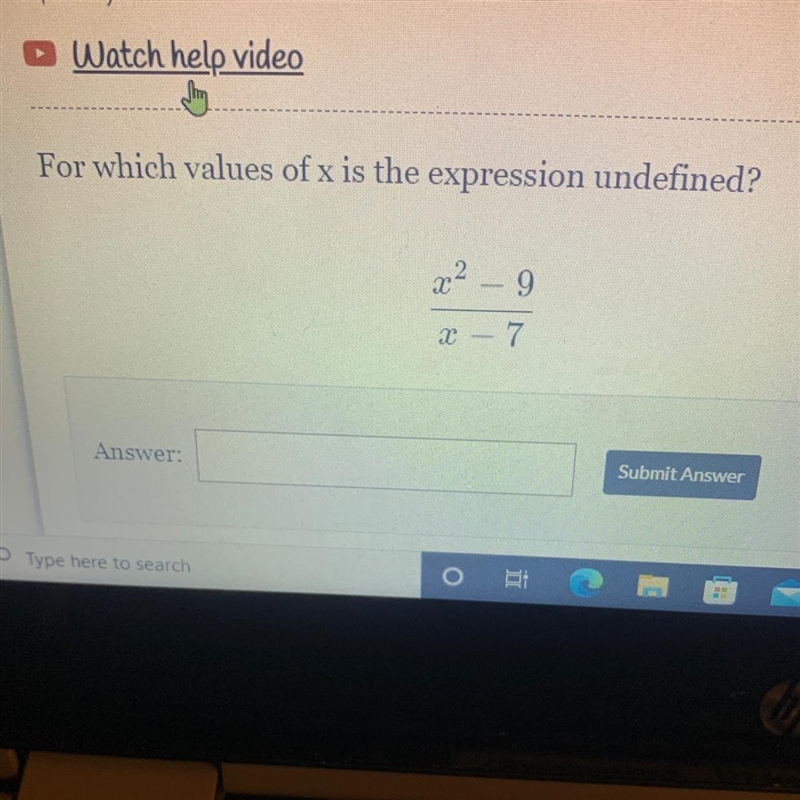 For which values of x is the expression undefined-example-1