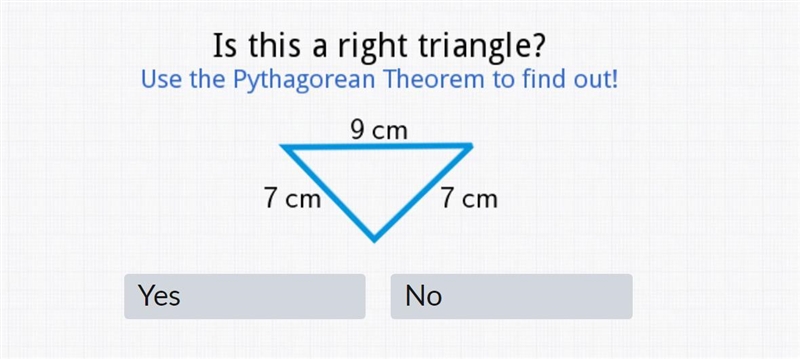 Applying the pythagorean inequality theorem to classify triangles as acute right or-example-1