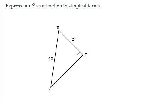 Express tan S as a fraction in simplest terms.-example-1