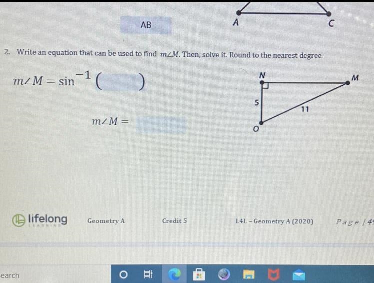 Write anequation that can be used to find m-example-1