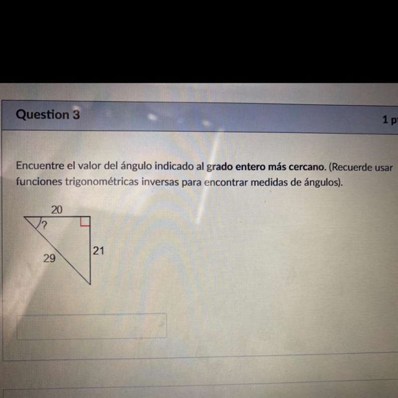 finds the indicated angle value to the nearest whole degree. (Remember to use inverse-example-1