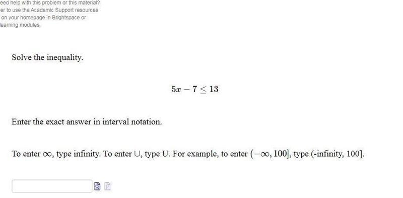 Solve the inequality.-example-1