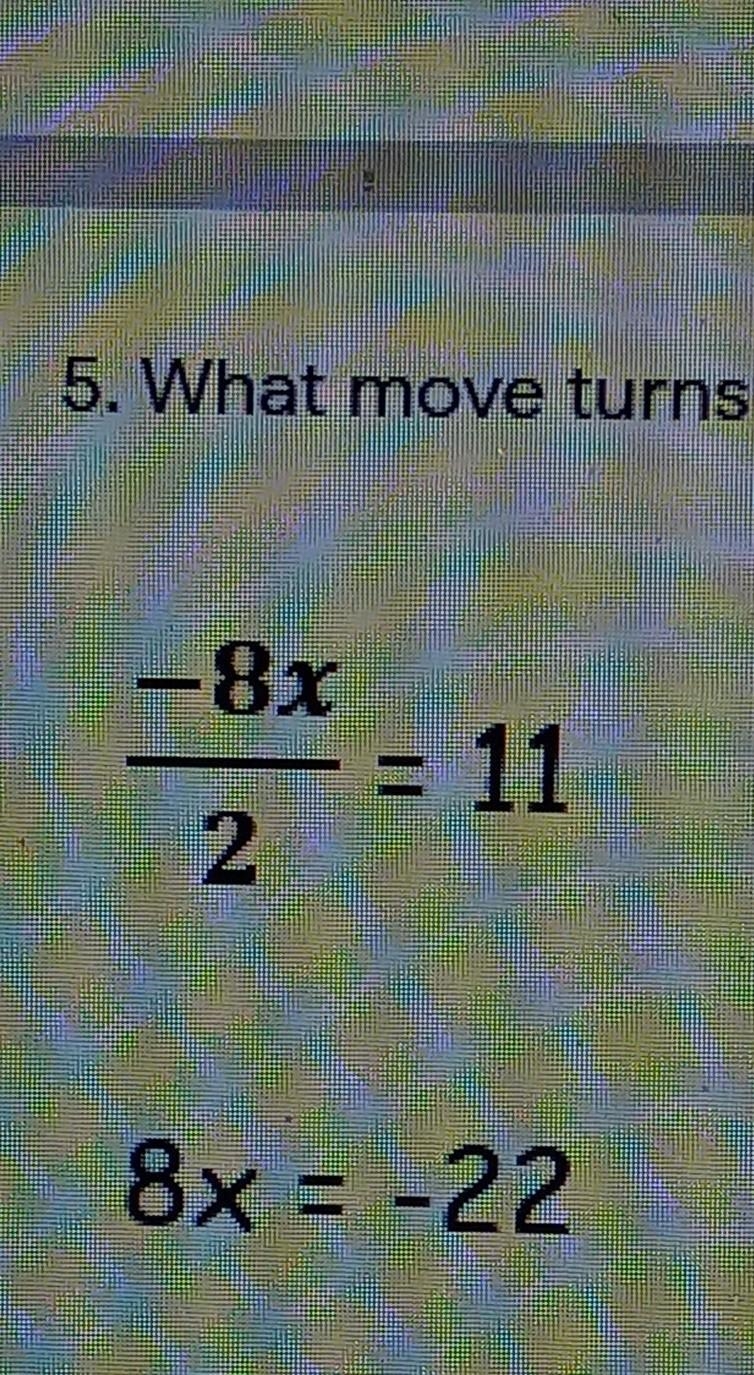 What move turns the first equation into the second equation-example-1