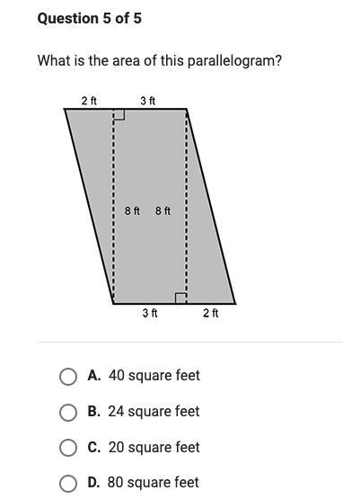 PLEASE ANSWER AS SOON AS POSSIBLE What is the area of this parallelogram?-example-1