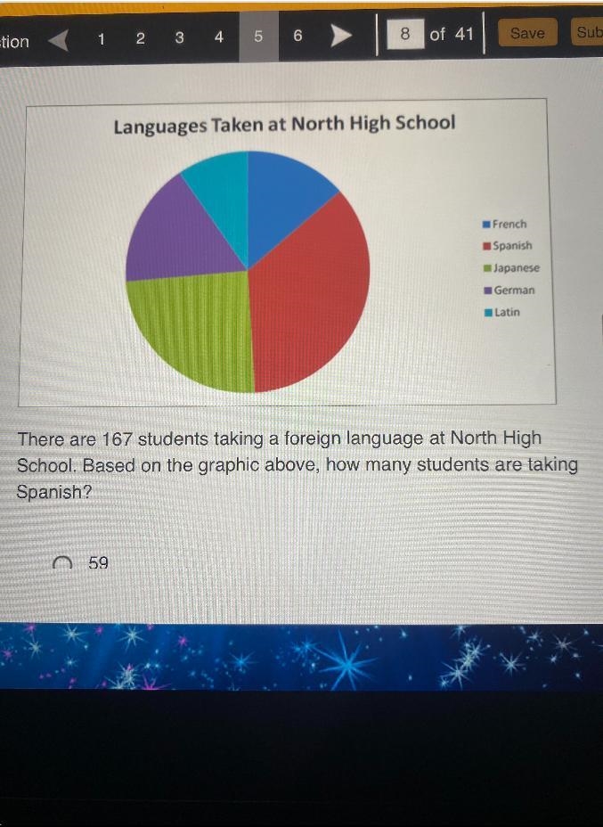 There are 167 students taking a foreign language at North HighSchool. Based on the-example-2