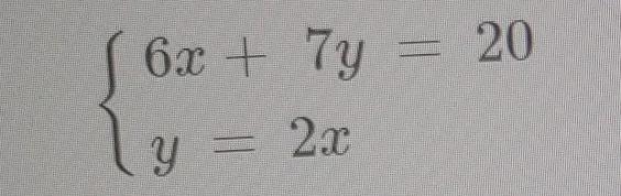 solve the following system algebraically using the substitution method.type the solution-example-1