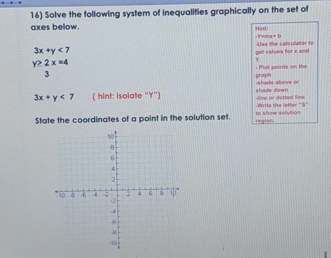 Photo is includedsolve the following system of inequalities graphically on the set-example-1